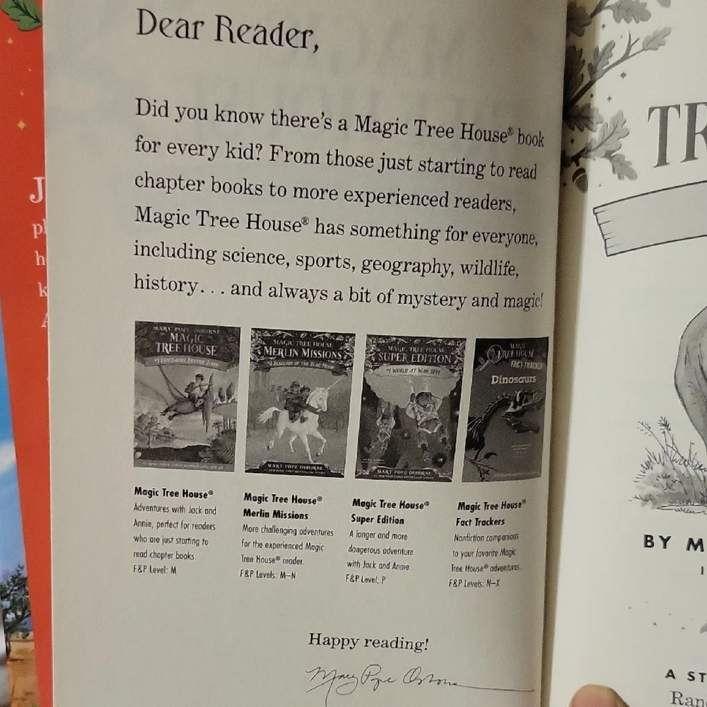 The Magic Tree House - 37 Rhinos At Recess By Mary Pope Osborne HardCover